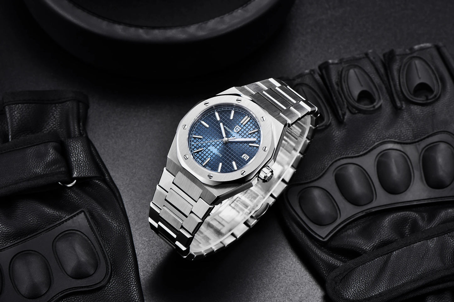 PAGANI DESIGN 8215 Men's Automatic Mechanical Watch 40MM Sapphire Stainless Steel Waterproof 10Bar Luminous C3 Reloj Hombre