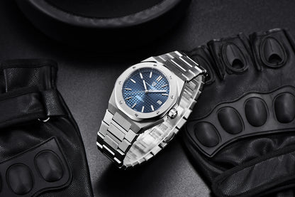 PAGANI DESIGN 8215 Men's Automatic Mechanical Watch 40MM Sapphire Stainless Steel Waterproof 10Bar Luminous C3 Reloj Hombre