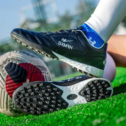 Double Star Herren-Fußballschuhe aus echtem TF-Turf, für Grundschüler, Jugendliche, Erwachsene & Kinder, professionelles Training und