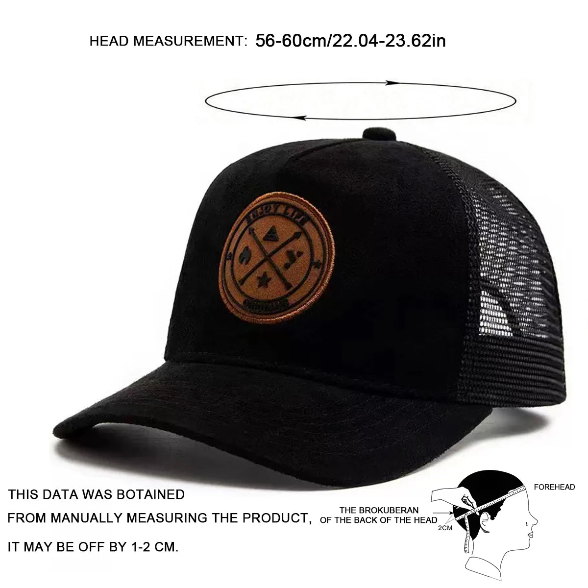Cappellini da baseball unisex con etichetta ENJOY LIFE, per primavera ed estate, da esterno, casual, regolabili, cappellini da sole, cappellini sportivi