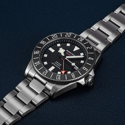 SEESTERN Diver Man Watch Titanium Automatic GMT Mechanical Wristwatch NH34 Movement Sapphire Crystal 20ATM Waterproof Lume S462