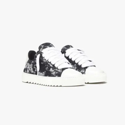 Baskets en toile peinte de style britannique, marque de luxe, pour hommes et femmes, motif à pois, chaussures de sport tendance pour tous les jours.