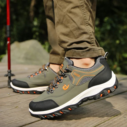 Men's EVA Hiking Shoes Waterproof Anti Slip Leather Outdoor Sports Shoes for Camping Running Jogging 2025 New
