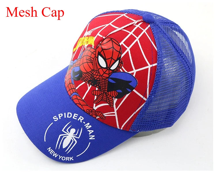 Marvel Anime figurka Spider-Man kreslená baseballová čepice bavlna polyester čepice s kšiltem pro chlapce a dívky čepice a doplňky k hlavě dětský dárek k narozeninám