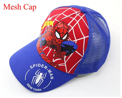 Marvel Anime figurka Spider-Man kreslená baseballová čepice bavlna polyester čepice s kšiltem pro chlapce a dívky čepice a doplňky k hlavě dětský dárek k narozeninám