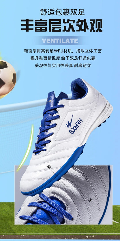 Double Star Herren-Fußballschuhe aus echtem TF-Turf, für Grundschüler, Jugendliche, Erwachsene & Kinder, professionelles Training und