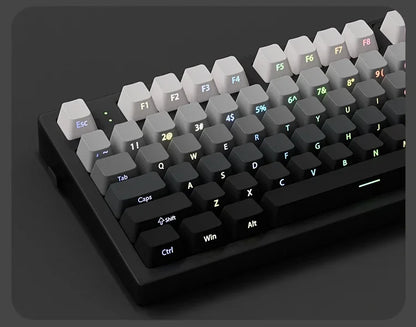 2025 Original Daylight Keycaps PBT Translucent, Side-engraved OEM 136 Keys, Customized To Fit 60/84/98/108 Mechanical Keyboards.