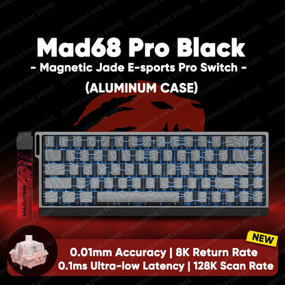 Madlions mad60he Mad60 Mad68 HE Mechanical Keyboard Magnetic Switch Mad60he Wired Game Keyboard Rapid Trigger Rgb Keyboard