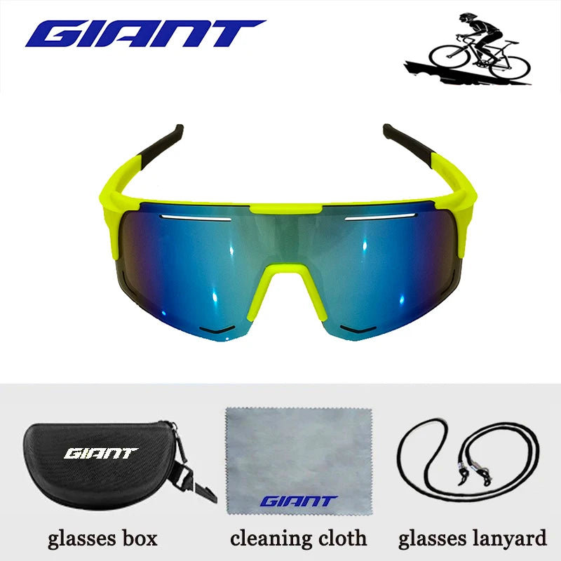Giant Professional Grade Cycling Sunglasses - UV Protection, Anti-Glare, Impact Resistant, Outdoor Sports with case