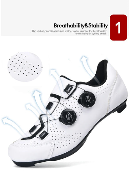 Cycling Sneaker MTB Men Sport Road Bike Boots Flat Racing Speed Sneakers Trail Mountain Bicycle Footwear Spd Pedal Cycling Shoes