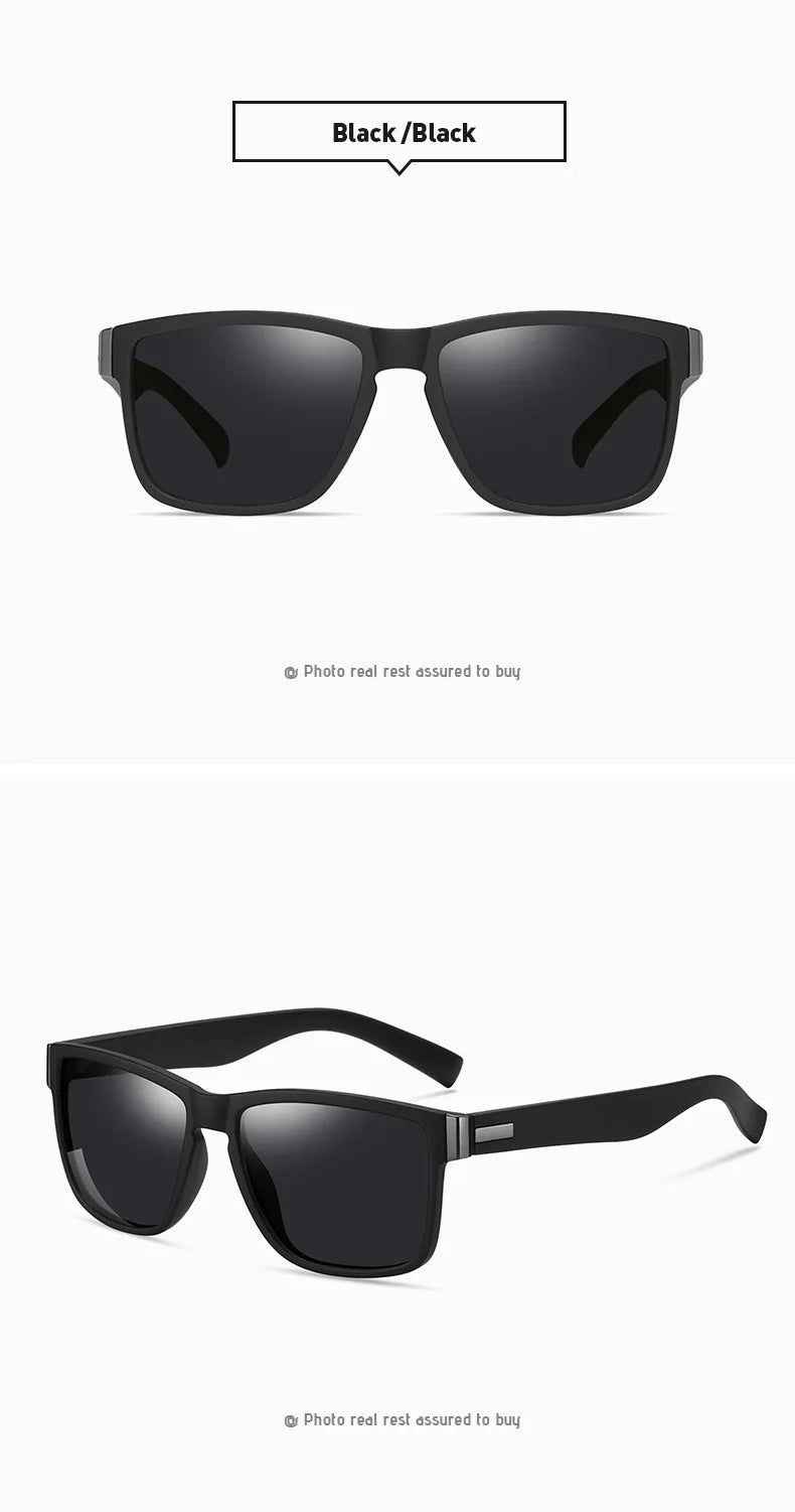 VCKA Myopia Sunglasses Square Prescription -0.5 To -6.0 Women Men Polarized Colorful Lens Sports Nearsighted Astigmatism Eywear