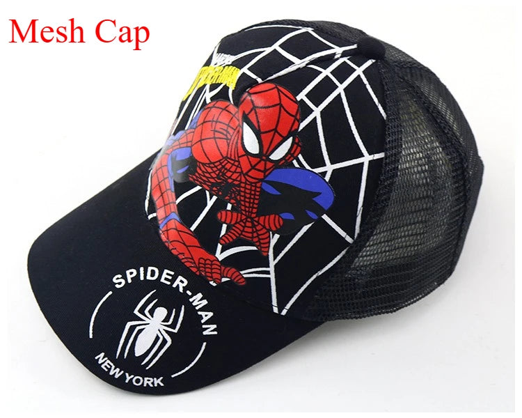 Marvel Anime figurka Spider-Man kreslená baseballová čepice bavlna polyester čepice s kšiltem pro chlapce a dívky čepice a doplňky k hlavě dětský dárek k narozeninám