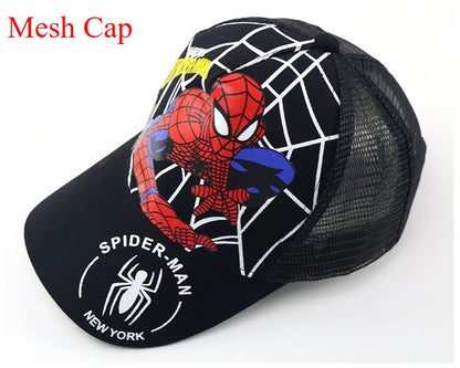 Marvel Anime figurka Spider-Man kreslená baseballová čepice bavlna polyester čepice s kšiltem pro chlapce a dívky čepice a doplňky k hlavě dětský dárek k narozeninám