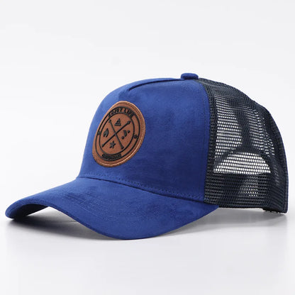 Letní síťovaná baseballová čepice pro ženy a muže s písmenkovou nášivkou, snapbacková čepice, ležérní, prodyšná, unisex, street, hip hop, trucker čepice