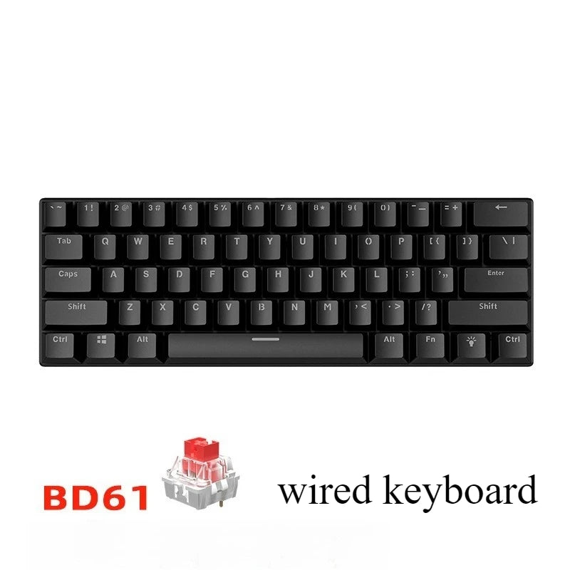 60% gaming keyboard gamer mechanical keyboards pc laptop office mini keyboard