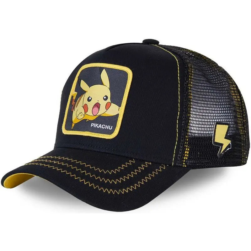Pokémon Pikachu, Gengar, Psyduck, Snorlax – Șapcă de baseball cu personaje anime, figurină, șapcă sport ajustabilă cu personaje de desene animate – Cadouri creative