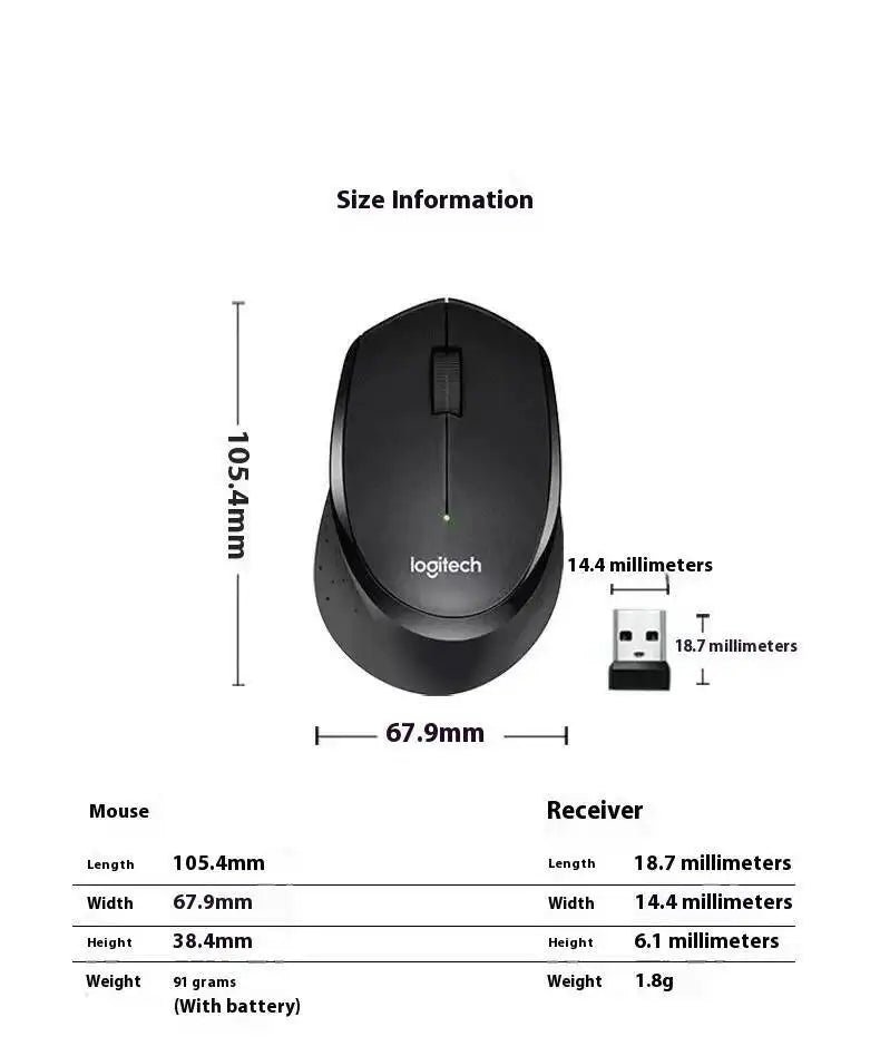 Logitech M330 Professionelle Büromaus, kompakt, leise, leicht zu transportieren, angenehm in der Handhabung und speziell entwickelt1
