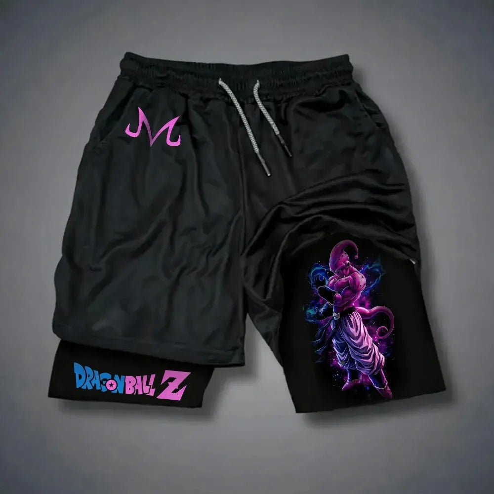 Dragon Ball Goku Unisex Harajuku Anime Printed 2026 Summer New Product Loose Sports Breathable Quick Drying Double Layer Shorts