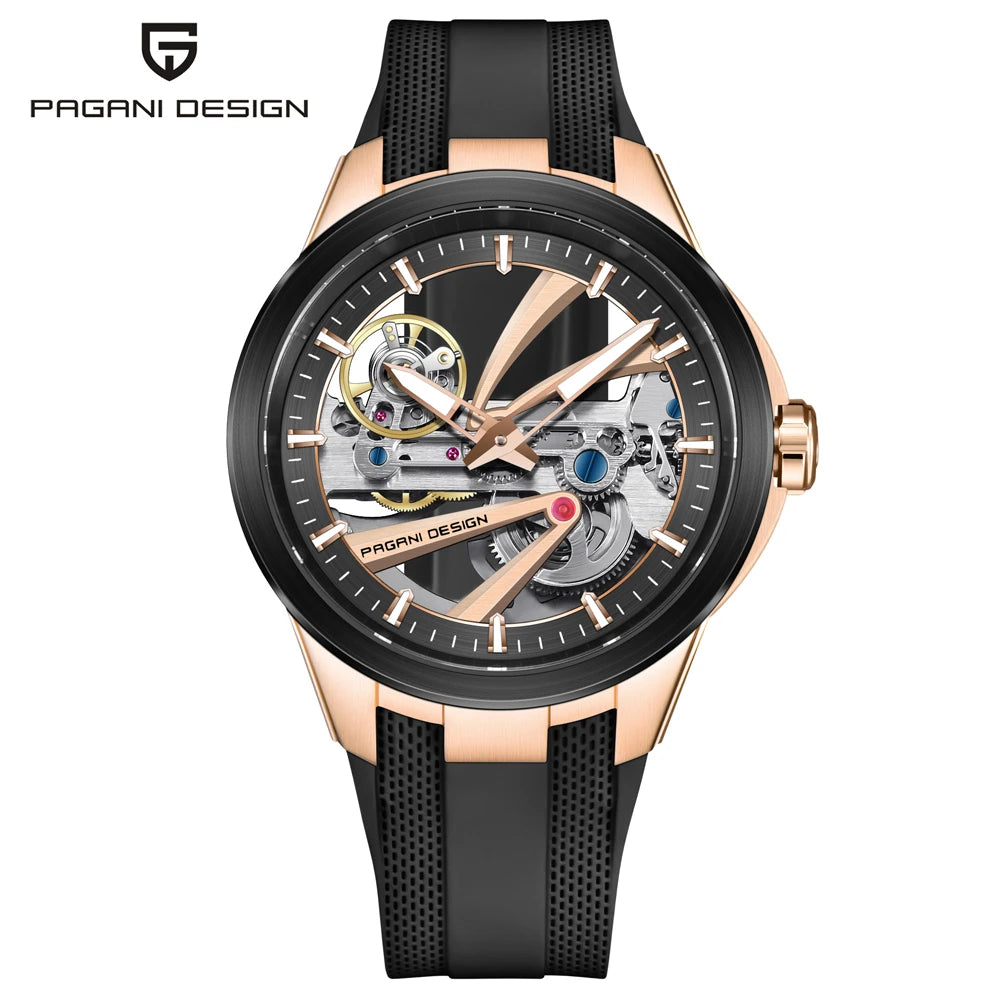 2026 New PAGANI DESIGN Hollow Men's Watches Mechanical Luxury Automatic Watch Men AR Sapphire Waterproof Luminous Man Gift Clock