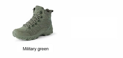 Stivali tattici da combattimento migliorati da uomo per outdoor e campeggio, antiusura, a risposta rapida, scarpe da trekking, pesca e caccia, sneakers da uomo