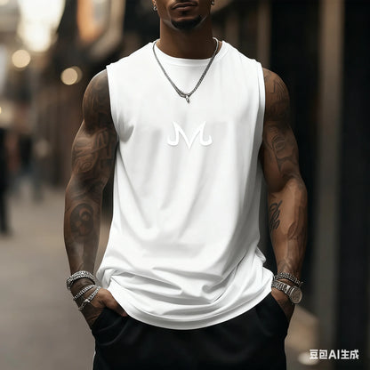 Son Goku Anime Dragon Ball Super Saiyan Harajuku Spring Summer Tank Top Casual Sports Fitness Pure Cotton Sleeveless Shirt Y2K
