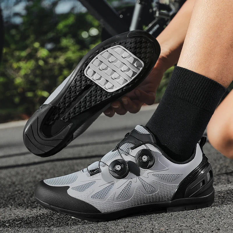 Men Non Locking Mountain Bike Shoes Without Cleats Road Bicycle Rb Speed Non Cleat Cycling Shoes Sneaker Flat Pedal Mtb Women