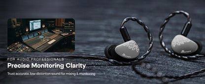 Auricolari HiFi IEM Linsoul Kiwi Ears Cadenza II con driver dinamico in titanio da 10mm, KARS 2.0 e cavo removibile
