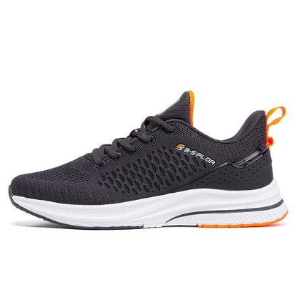 Scarpe da running leggere Baasploa da uomo, confortevoli sneaker casual da uomo in mesh di design, con lacci, per sport all’aperto e tennis