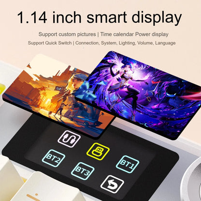 AULA F108 PRO Mechanische Tastatur Custom 100%-Layout RGB-Hintergrundbeleuchtung Kabellos Bluetooth Hifi-Switch Gaming-Tastatur