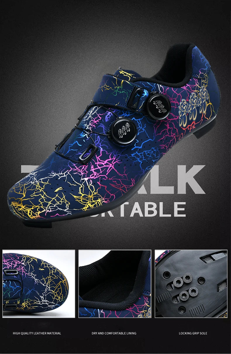 2025 Cycling Sports Shoes MTB and Cleats Men's Sports Speed Cycling Shoes Women's Mountain Racing Flat SPD Road Cycling Shoes