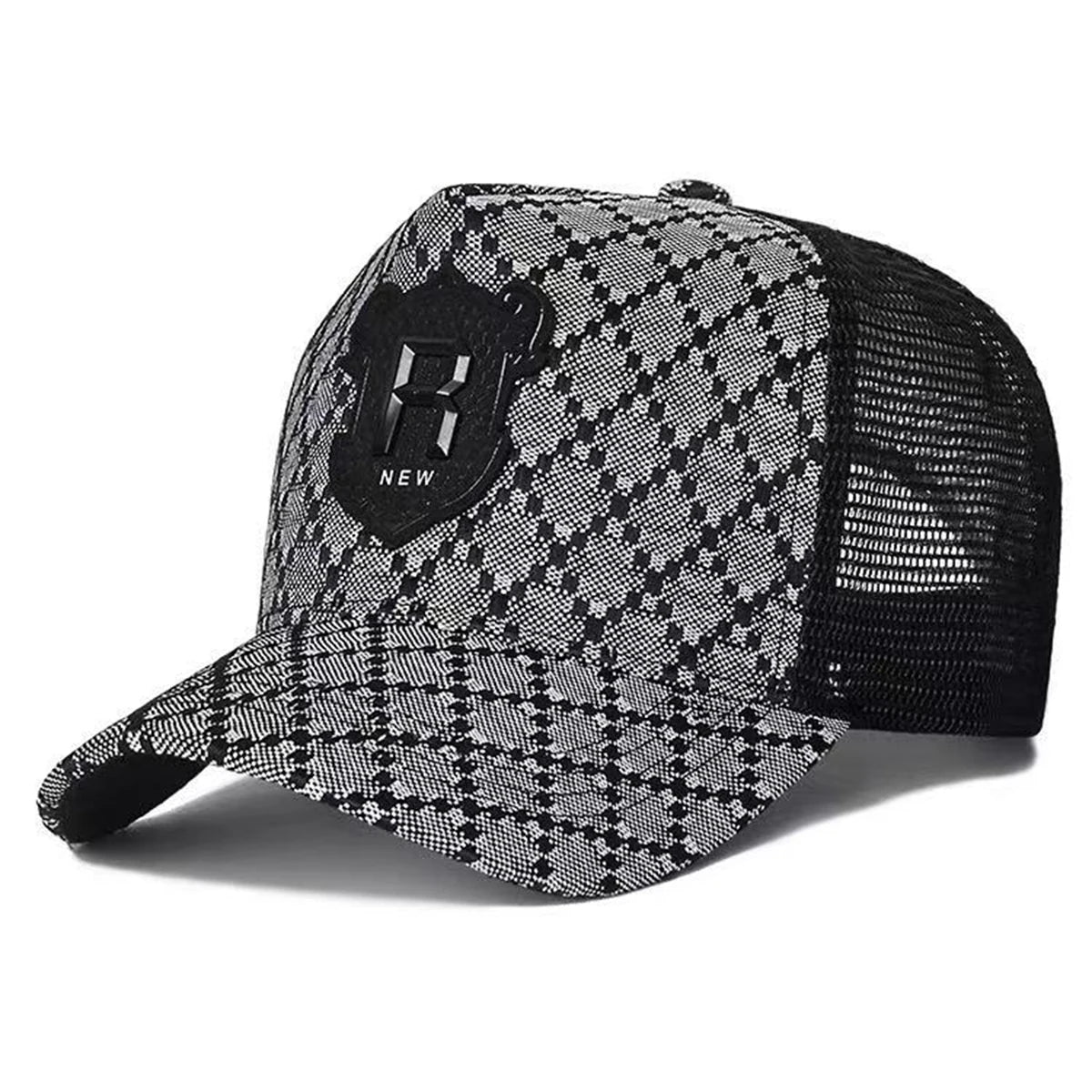 Șepci de baseball unisex cu broderie literă „R”, pentru primăvară-vară, în aer liber, reglabile, casual, cu protecție solară, șepci sportive