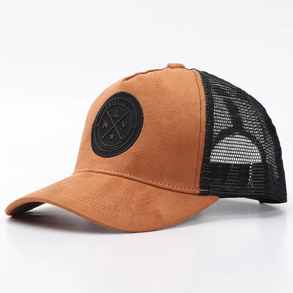 Letní síťovaná baseballová čepice pro ženy a muže s písmenkovou nášivkou, snapbacková čepice, ležérní, prodyšná, unisex, street, hip hop, trucker čepice