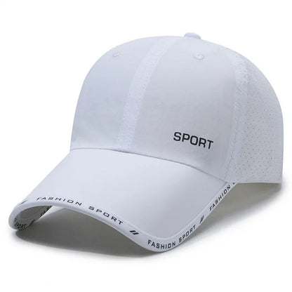 Schnelltrocknende, strapazierfähige Baseballkappe, UV-Schutz, atmungsaktiv, verstellbar, für Radfahren, Wandern, Angeln und andere Sportarten – Trucker-Cap für Damen und Herren