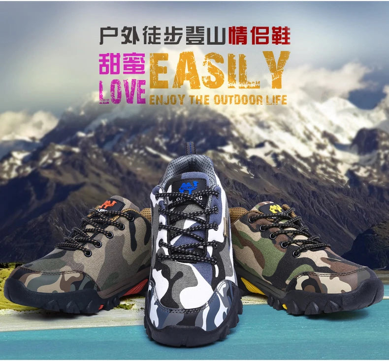 Casual Shoes Men Summer Outdoor Sneakers Women Footwear Trainer Waterproof Camouflage Army Shoe Male Military Shoes Tenis Jeans