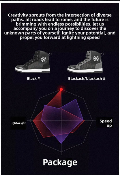 New men's and women's four-season universal safety protection motorcycle riding boots anti-slip and anti-fall motorcycle shoes