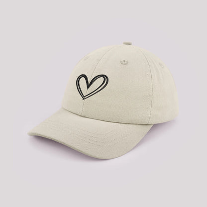 Cartoon heart-shaped Baby Baseball Cap Cute Solid Color Toddler Sun Hat with Ears Summer Adjustable Kids Boy Girl Peaked Cap ﻿