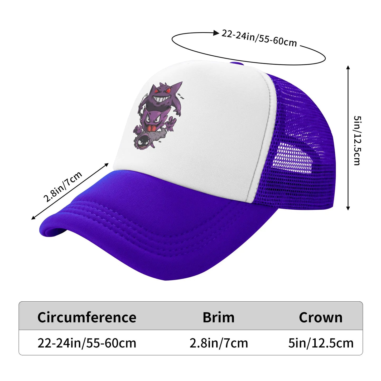 Pokemon Pikachu Trucker Hats Adult Vintage  Dad Hat Trucker Hat Sun Hats Adjustable Snapback Caps Mesh Baseball Caps Summer