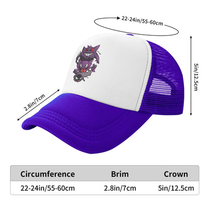 Pokemon Pikachu Trucker Hats Adult Vintage  Dad Hat Trucker Hat Sun Hats Adjustable Snapback Caps Mesh Baseball Caps Summer