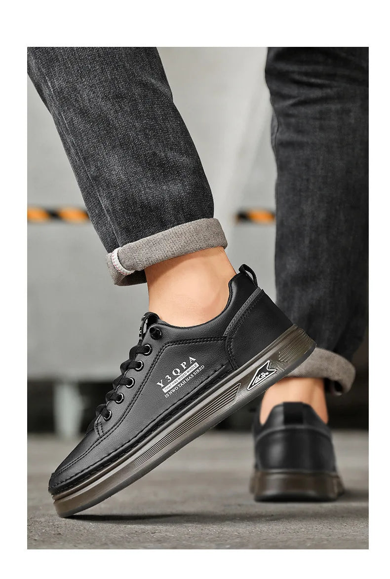 Męskie letnie modne casualowe buty do prowadzenia samochodu, sportowe wsuwane mokasyny, uniwersalne, wygodne, oddychające, odporne na zużycie, skórzane -..