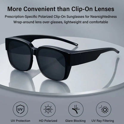 for Driving Riding That Can Be Worn over Other Glasses Fit Over Glasses Sunglasses Wrap Around Square Shades Polarized