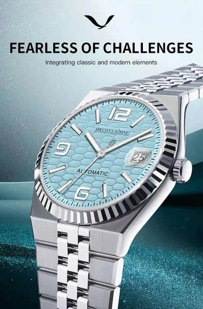 Specht & Söhne New Men's Watches Miyota 8215 Automatic Mechanical Wristwatches Stainless Steel Watch Men's Watch 37MM