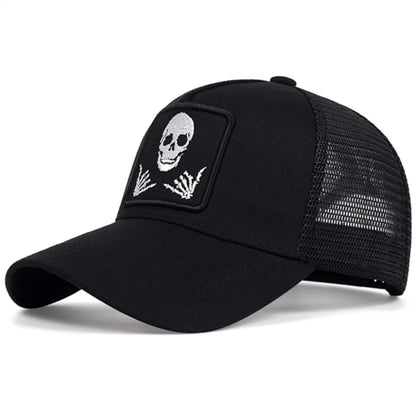 Unisex Personality Embroidery Baseball Net Caps Adjustable Casual Hats Spring and Summer Outdoor Sunscreen Hat