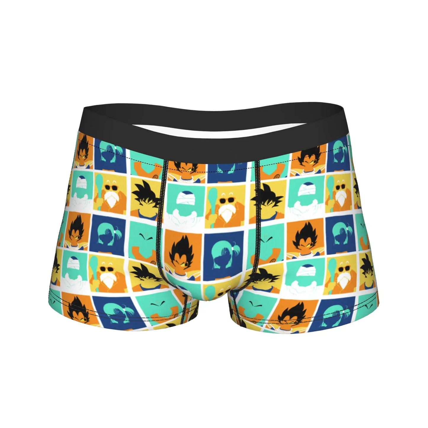 Men Dragon Ball Z Goku Vegeta DBZ Underwear  Funny Boxer Briefs Shorts Panties Homme Soft Underpants Plus Size