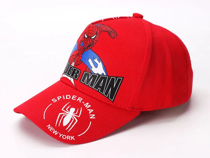 Marvel Anime figurka Spider-Man kreslená baseballová čepice bavlna polyester čepice s kšiltem pro chlapce a dívky čepice a doplňky k hlavě dětský dárek k narozeninám