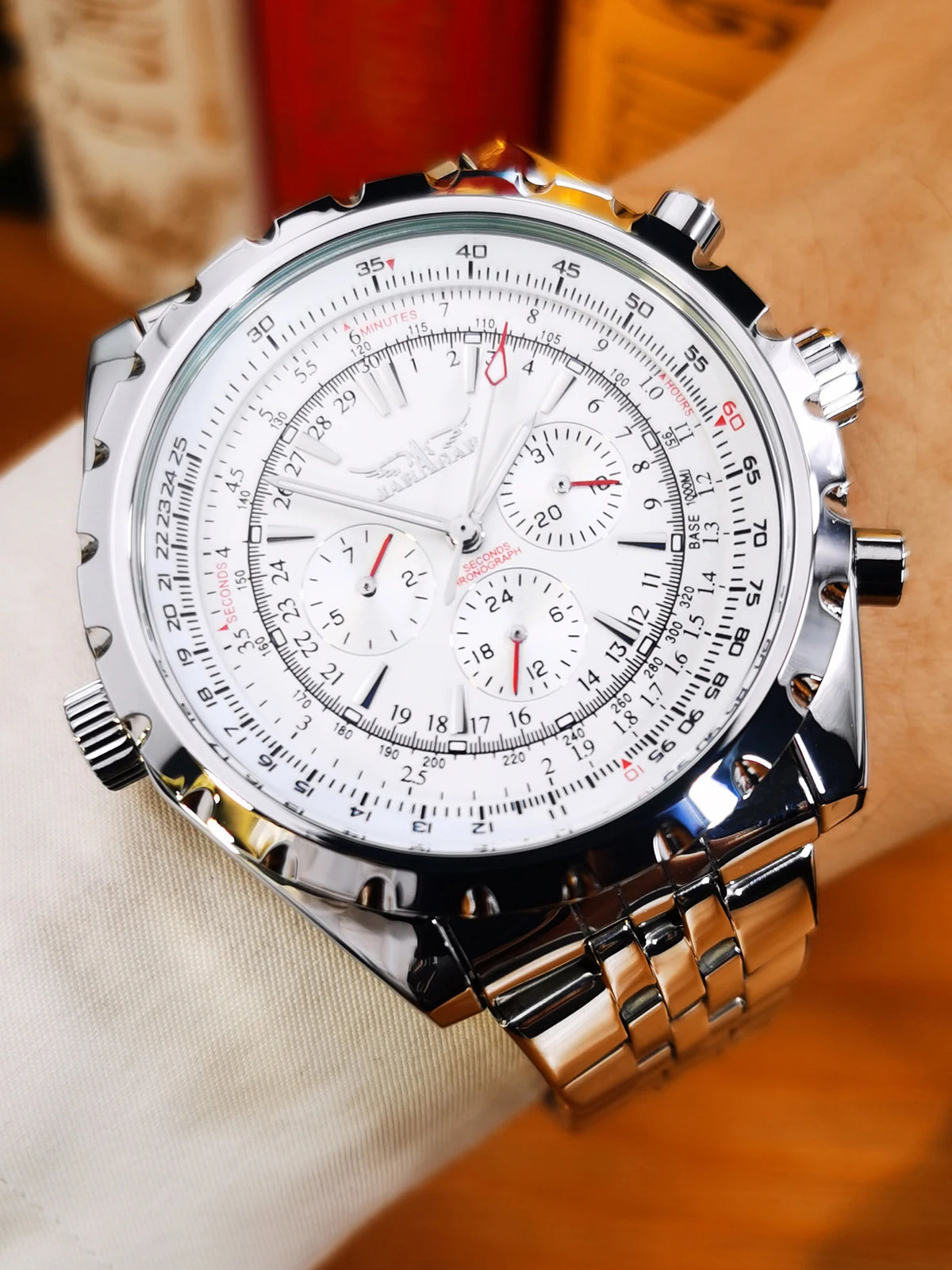 JARAGAR 212 Mechanische Automatikuhr für Herren, Business-Mode, Luxus, Wochenkalender, Herrenuhr, Premium-Geschenk, Reloj Hombre