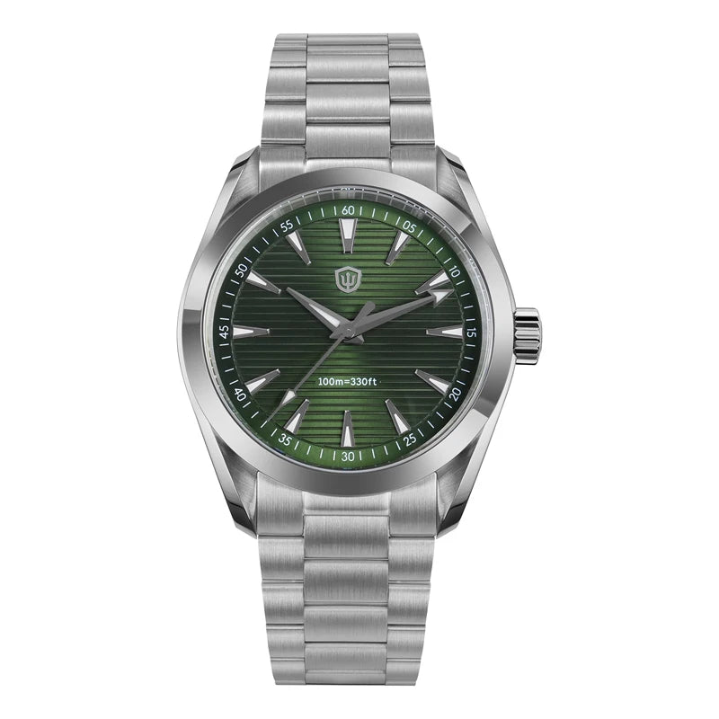 Watchdives WD0006 V2 Watch VH31 Sweep Second Quartz Movement Sapphire Luminous Stainless Steel Watches Waterproof 38mm Watch