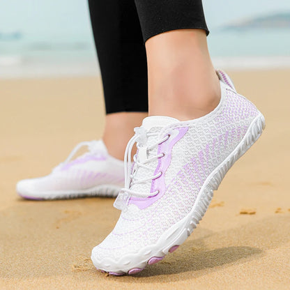 Quick Dry Aqua Shoes for Men Women Breathable Non-slip Water Sneakers Barefoot Soft Sole Wading Footwear for Swimming Beach