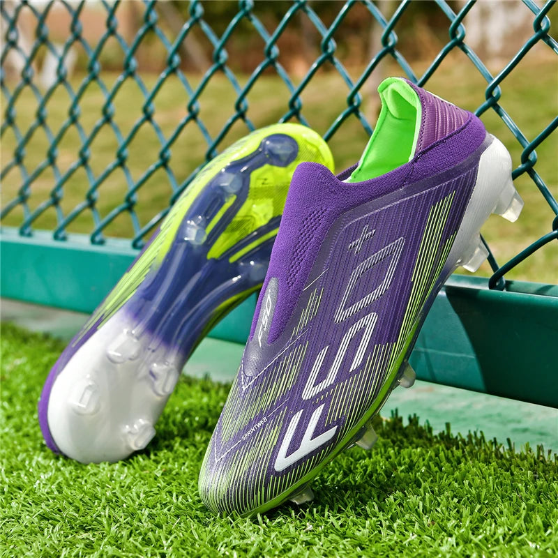 New Men's Football Boots Turf Comfortable Ultralight Soccer Shoes Non-Slip Sport FG Grass Cleats Futsal Indoor Adult Non-Slip