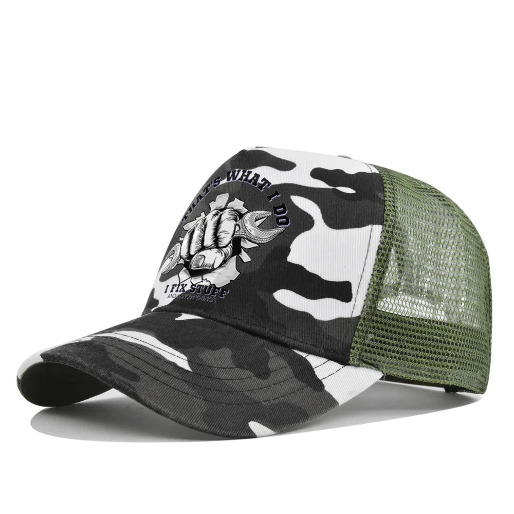 Gorra de béisbol de moda para primavera-verano, de malla estampada y transpirable, con logotipo personalizado para hombres, mujeres y parejas; gorra con visera, casquette.