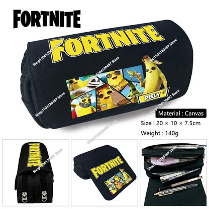 3-teiliges Set Fortnite-Gaming-Rucksack, Anime-Cartoon, große Kapazität, Schultaschen für Schüler, Federmäppchen, Kawaii-Lunchbag, Geburtstagsgeschenke